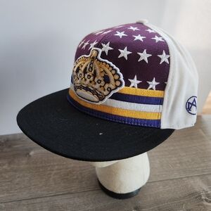 Los Angeles Kings NHL Hockey Patriot Fitted Hat Cap Size 7 1/2 American Needle